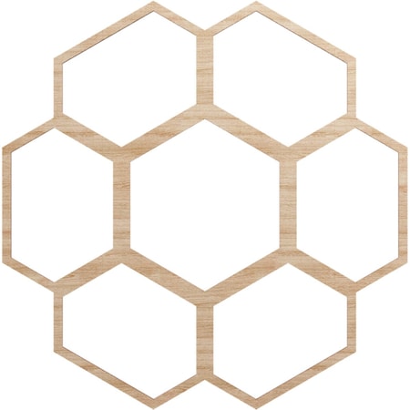 Ekena Millwork Florin Wood Fretwork Pierced Ceiling Medallion, Alder, 30"OD x 12 3/4"ID x 1/4"T CMWP30X30X0250FOAL
